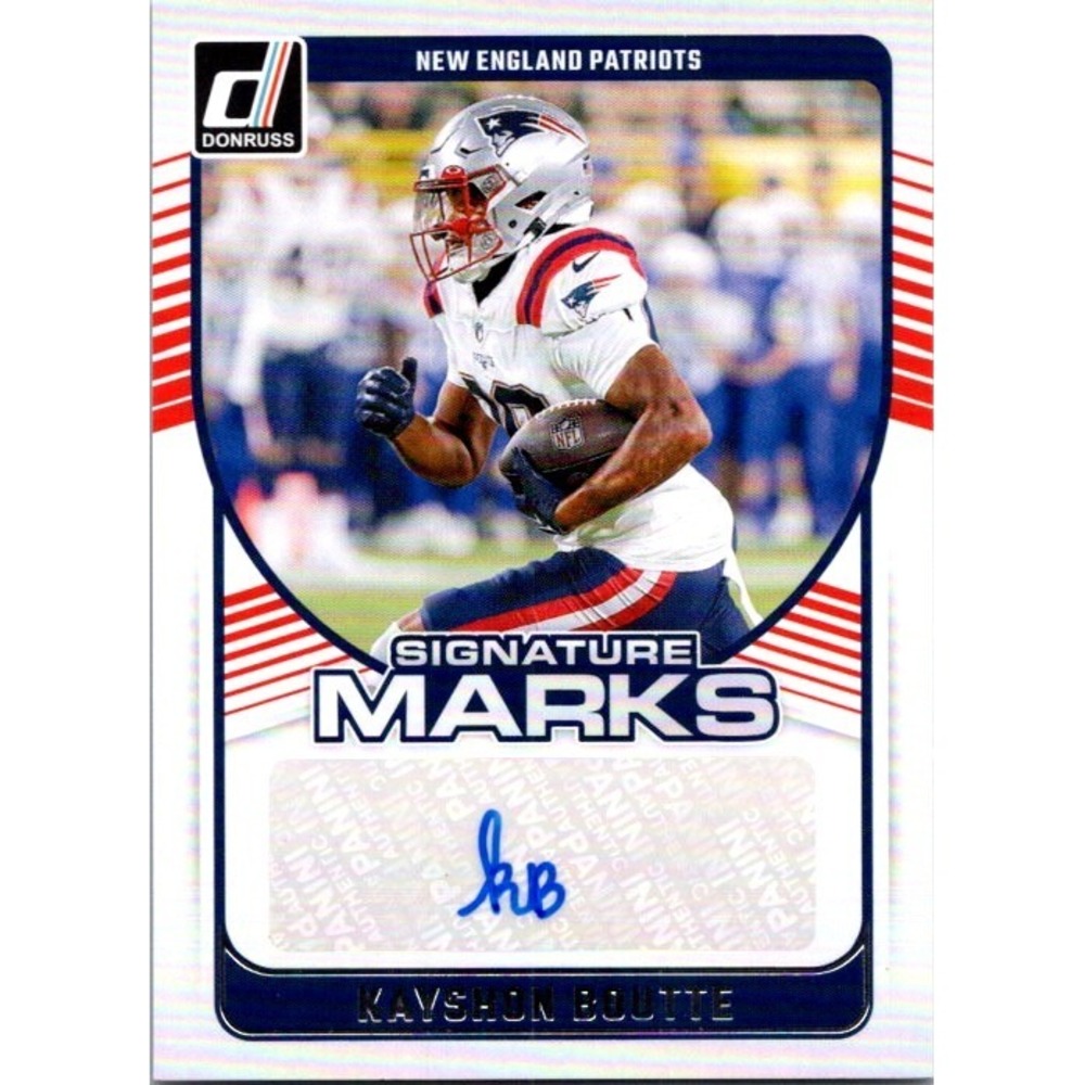 2024 Donruss #SMA-KBO Kayshon Boutte Signature Marks New England Patriots